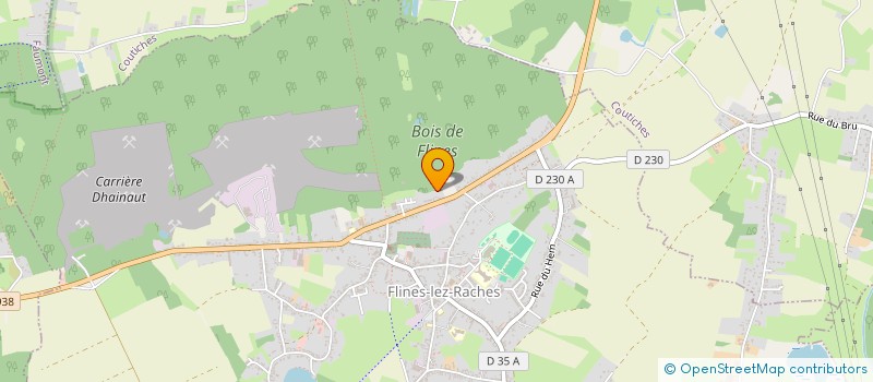 localisation de l'entreprise ML  FLINES-LEZ-RACHES