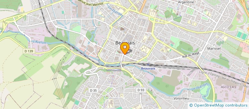 localisation de l'entreprise ML  BEAUVAIS