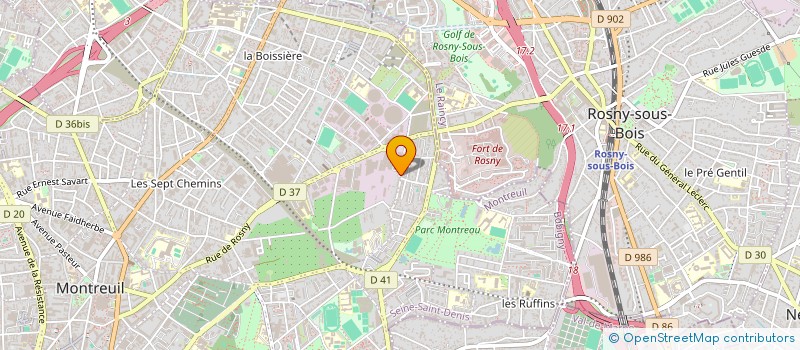 localisation de l'entreprise ML AUTO à MONTREUIL