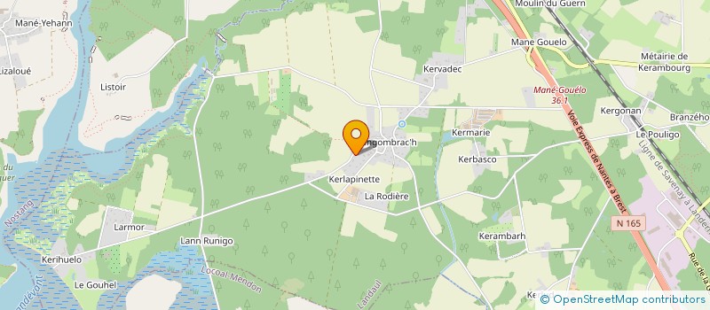 localisation de l'entreprise ML AUTOS  56  HENNEBONT