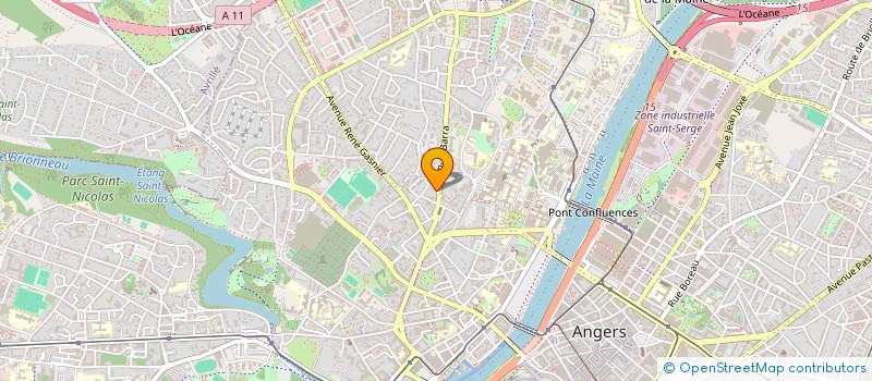 localisation de l'entreprise ML BATAILLE à ANGERS