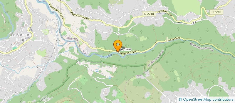 localisation de l'entreprise ML CHAUFFEUR  TOURRETTES-SUR-LOUP