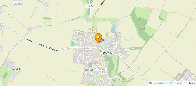 localisation de l'entreprise ML & CO  BIEVILLE-BEUVILLE