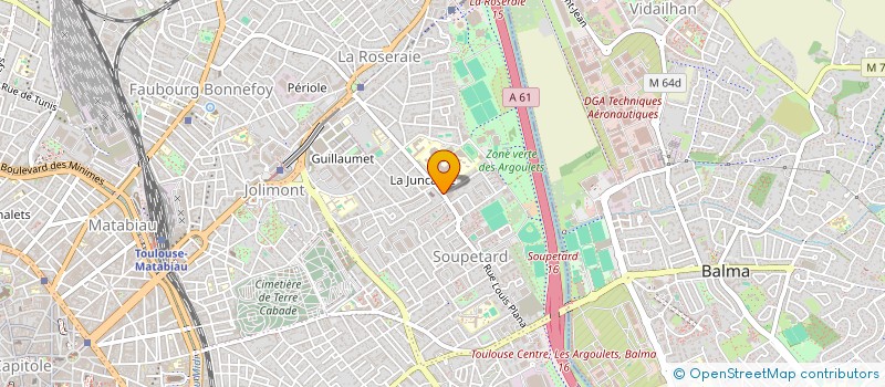 localisation de l'entreprise ML COIFFURE à TOULOUSE
