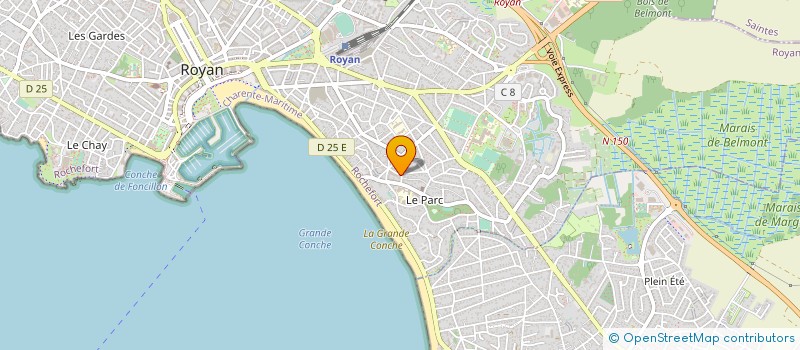 localisation de l'entreprise ML COIFFURE  ROYAN