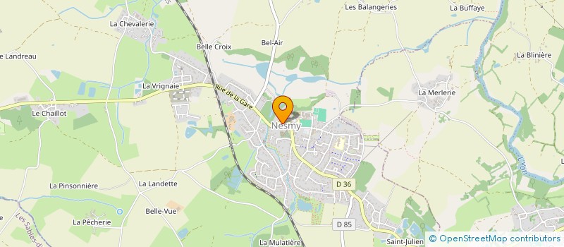 localisation de l'entreprise ML COIFFURE  NESMY