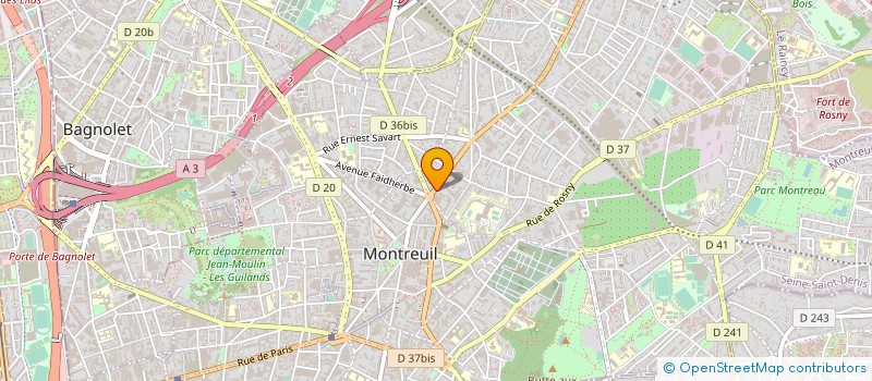 localisation de l'entreprise ML CONSEIL à MONTREUIL