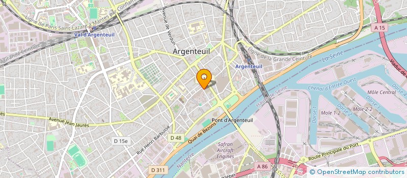 localisation de l'entreprise ML CONSEIL : STRATEGIE, OPTIMISATION ET DEVELOPPEMENT DES ENTREPRISES  ARGENTEUIL