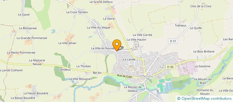 localisation de l'entreprise ML CONSULTING  IFFENDIC