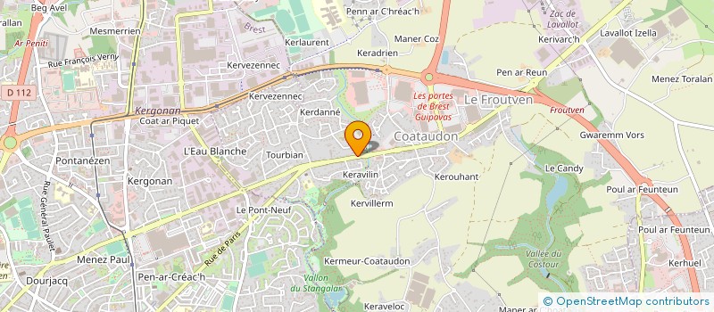 localisation de l'entreprise ML CREATION à GUIPAVAS