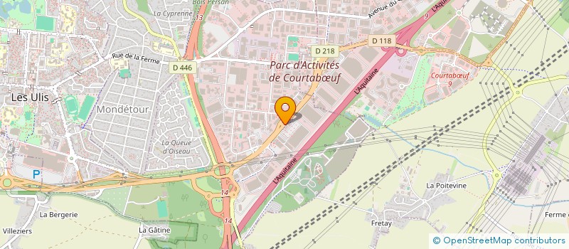 localisation de l'entreprise ML CUISINES  LES ULIS