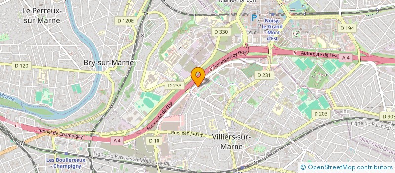 localisation de l'entreprise ML DECOR à VILLIERS-SUR-MARNE