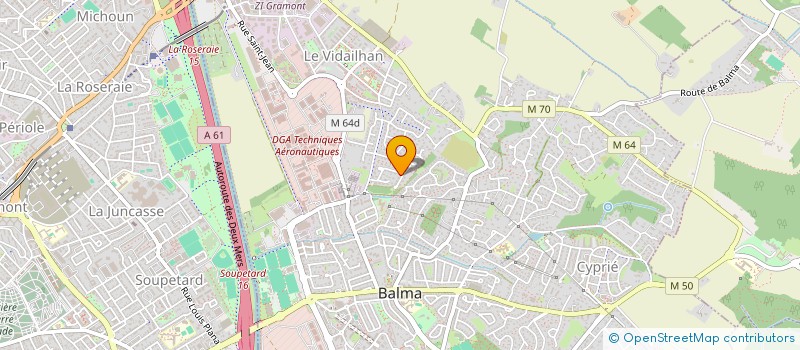 localisation de l'entreprise ML DIFFUSION  BALMA