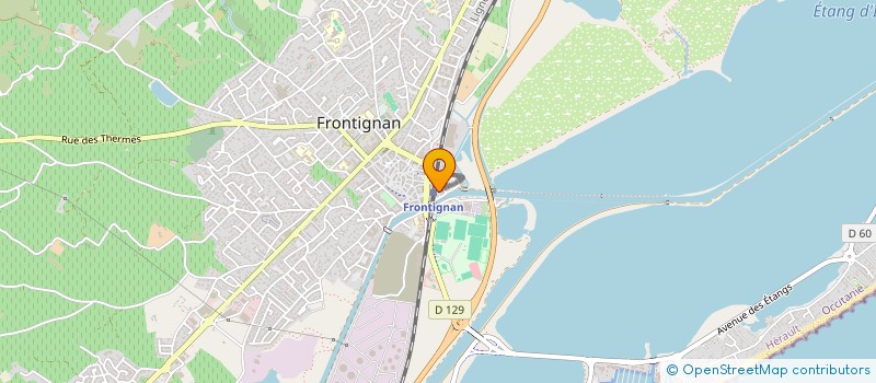 localisation de l'entreprise ML DISTRI à FRONTIGNAN