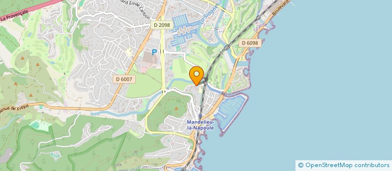 localisation de l'entreprise ML DISTRIBUTION à MANDELIEU-LA-NAPOULE