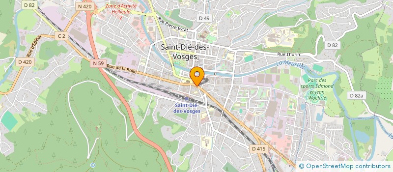 localisation de l'entreprise ML DISTRIBUTION à SAINT-DIE-DES-VOSGES