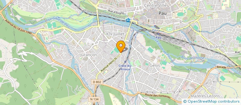 localisation de l'entreprise ML ENERGIES  PAU