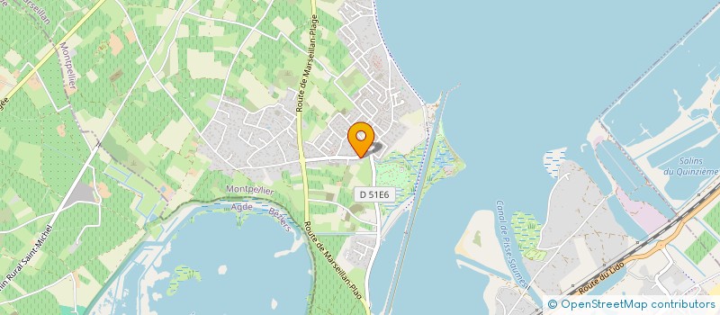localisation de l'entreprise ML EVENEMENTS à MARSEILLAN