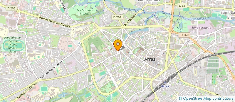 localisation de l'entreprise ML EVENTS à ARRAS