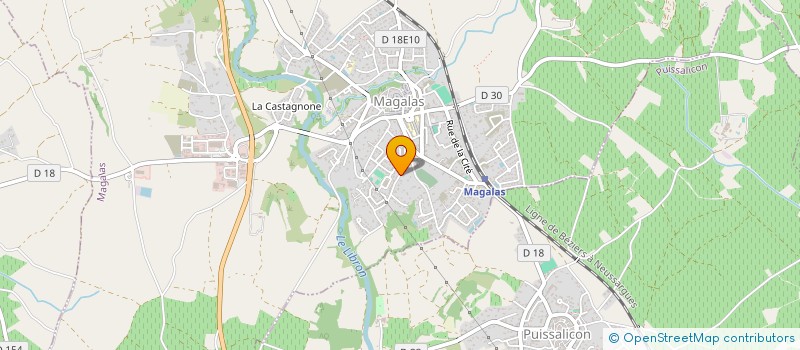 localisation de l'entreprise ML FINANCEMENT à MAGALAS