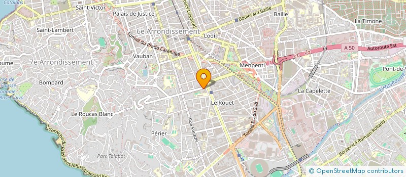 localisation de l'entreprise ML GESTION  MARSEILLE 11EME