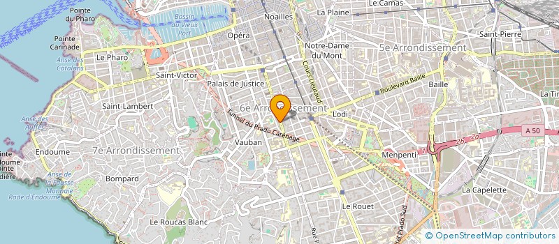 localisation de l'entreprise ML GESTION à MARSEILLE
