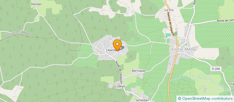 localisation de l'entreprise ML HABITAT  LISTRAC-MEDOC