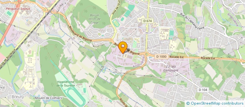 localisation de l'entreprise ML IMMO à ANGOULEME
