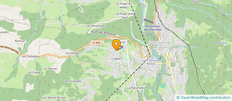 localisation de l'entreprise ML IMMO  SAINT-GERVAIS-LES-BAINS