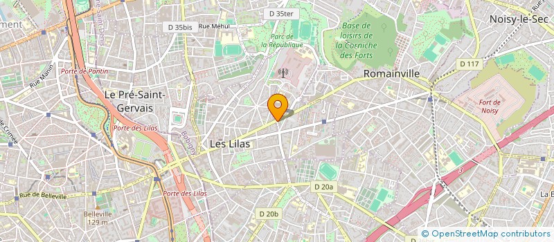 localisation de l'entreprise ML IMMO PRO à LES LILAS