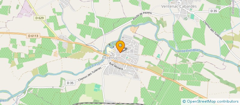 localisation de l'entreprise ML IMMOBILIER  PEZENS