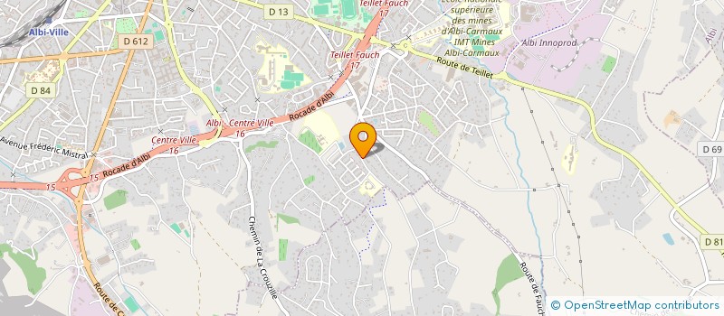 localisation de l'entreprise ML INVEST  ALBI