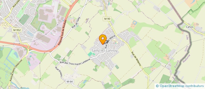 localisation de l'entreprise ML INVEST  SAILLY-LEZ-LANNOY