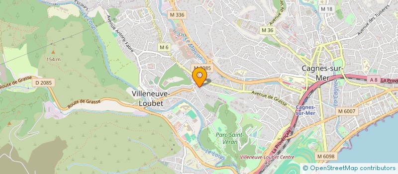 localisation de l'entreprise ML INVEST à CAGNES-SUR-MER