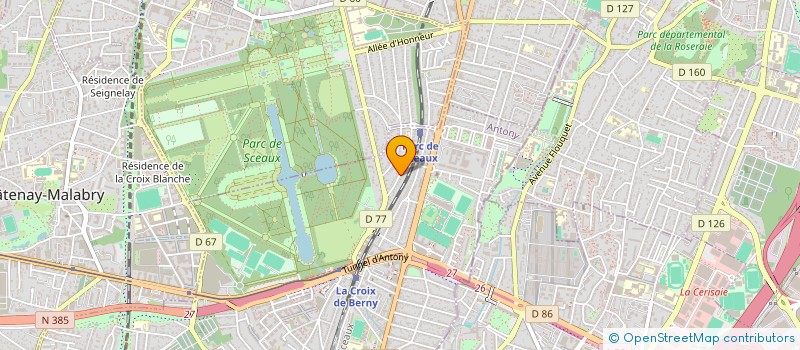 localisation de l'entreprise ML INVEST à ANTONY