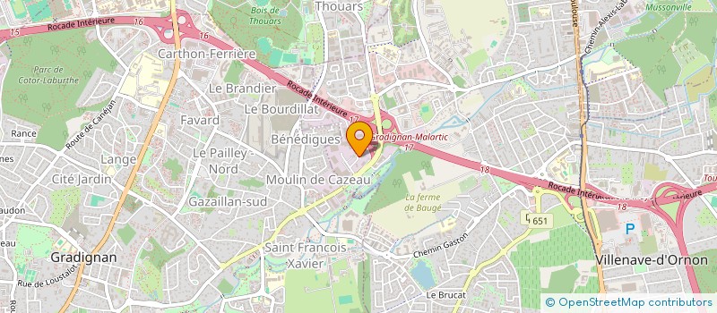 localisation de l'entreprise ML INVESTISSEMENTS  MERIGNAC