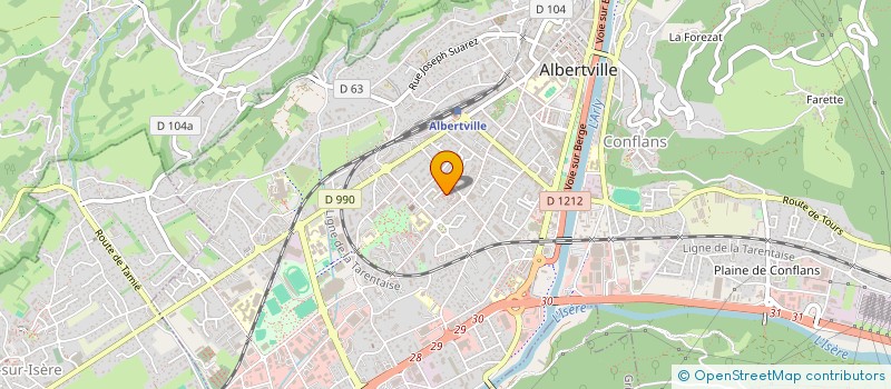 localisation de l'entreprise ML JUMP ASSOCIATION  ALBERTVILLE