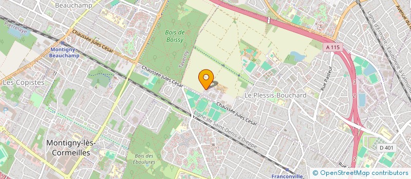 localisation de l'entreprise ML LOG  LE PLESSIS-BOUCHARD