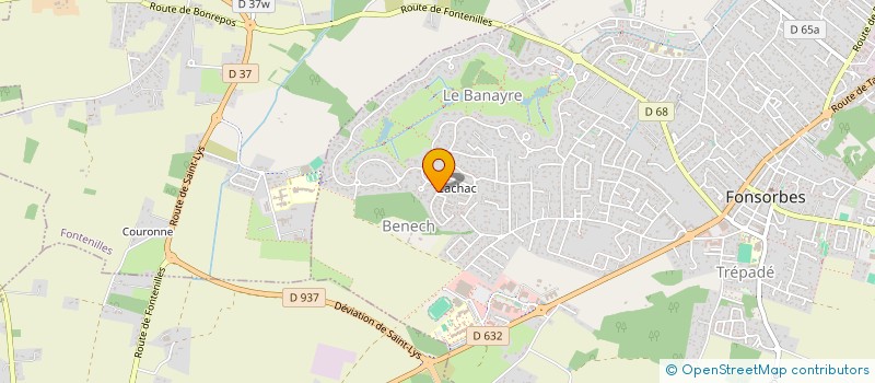 localisation de l'entreprise ML MENUISERIE  FONSORBES