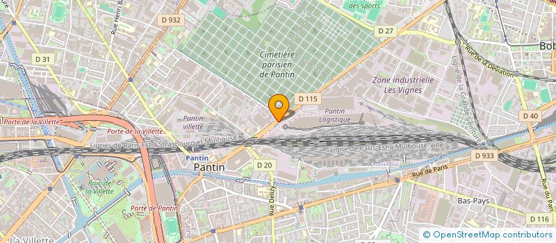 localisation de l'entreprise ML MOTORS  PANTIN