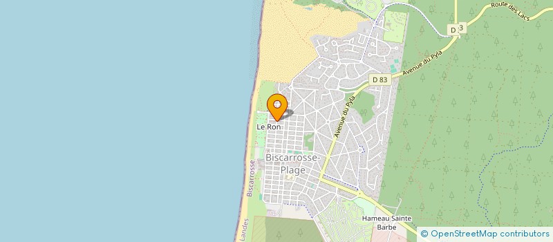 localisation de l'entreprise ML OCEANA  BISCARROSSE