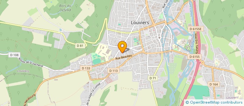 localisation de l'entreprise ML PATRIMOINE à LOUVIERS
