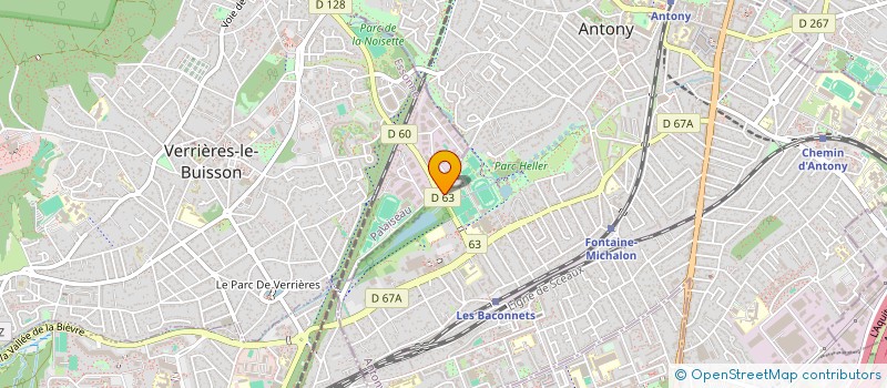localisation de l'entreprise ML PAYSAGE ET PROPRETE à VERRIERES-LE-BUISSON
