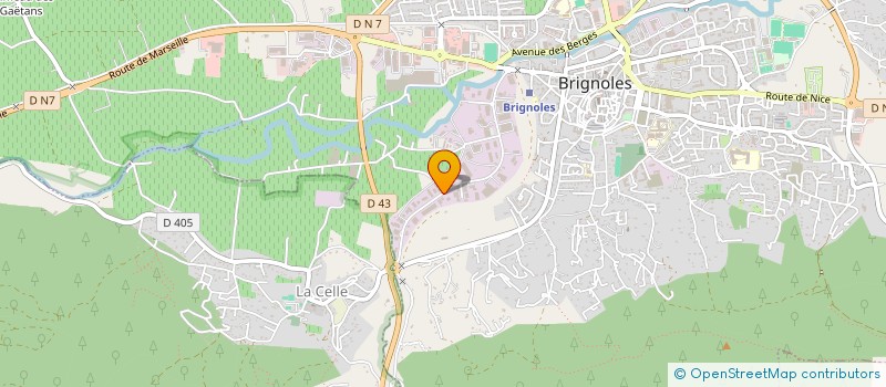 localisation de l'entreprise ML PISCINES 83 à BRIGNOLES