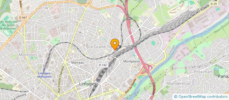 localisation de l'entreprise ML'PIVERT à LIMOGES