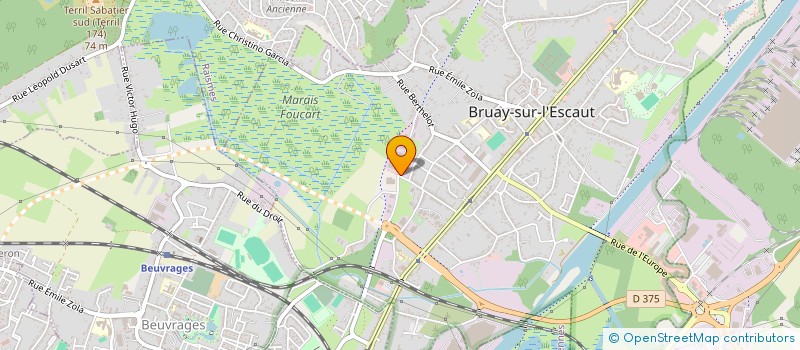 localisation de l'entreprise ML PLATRERIE.CONCEPT  BRUAY-SUR-L'ESCAUT