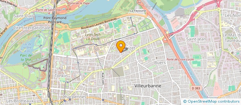 localisation de l'entreprise ML POLISSAGE à VILLEURBANNE