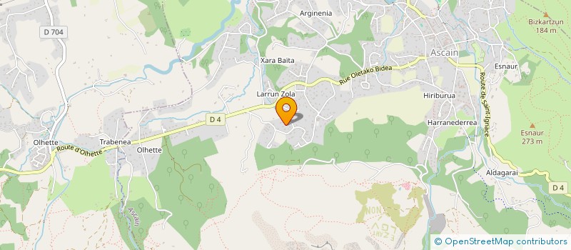 localisation de l'entreprise ML POZZO DI BORGO  ASCAIN