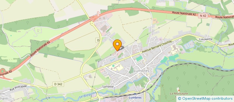 localisation de l'entreprise ML PRESSE  LUMBRES