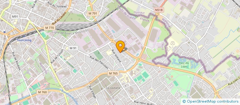 localisation de l'entreprise ML PRESTIGE  WATTRELOS